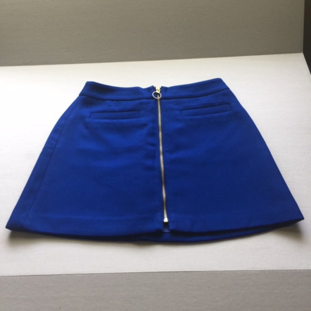 Summer/ Winter Blue Zipper Up Skirt